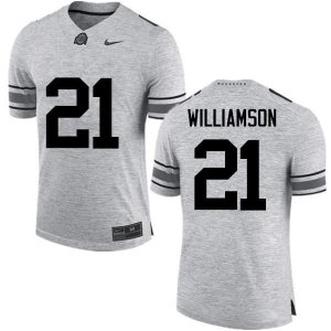 NCAA Ohio State Buckeyes Men's #21 Marcus Williamson Gray Nike Football College Jersey LJE5745LD